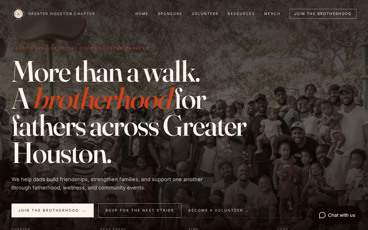 Daddy Stroller Social Club website preview